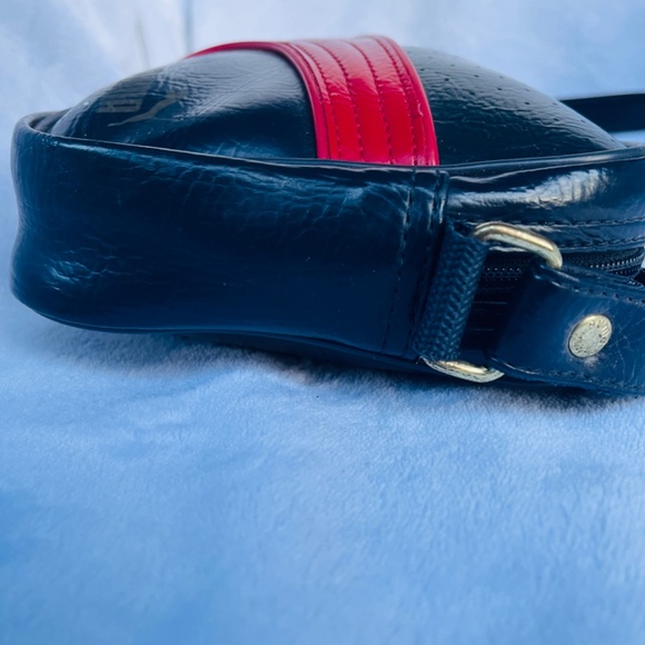 Puma Vintage Y2K Dark Blue Vinyl Crossbody Handbag Unisex 6”/9” - Picture 8 of 10